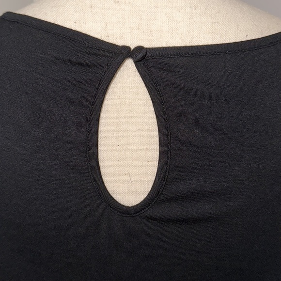 Like New! Worn Once! Belldini Rhinestone Top with Sheer Sleeves - Picture 4 of 7